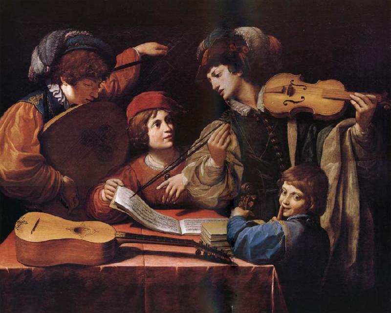 SPADA, Lionello Un concert du musique oil painting picture